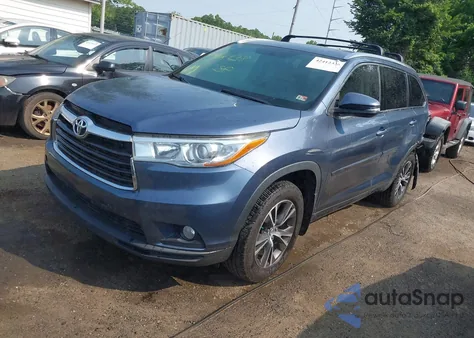 2016 Toyota Highlander Xle V6 from USA, damaged, VIN 5TDJKRFH1GS308849